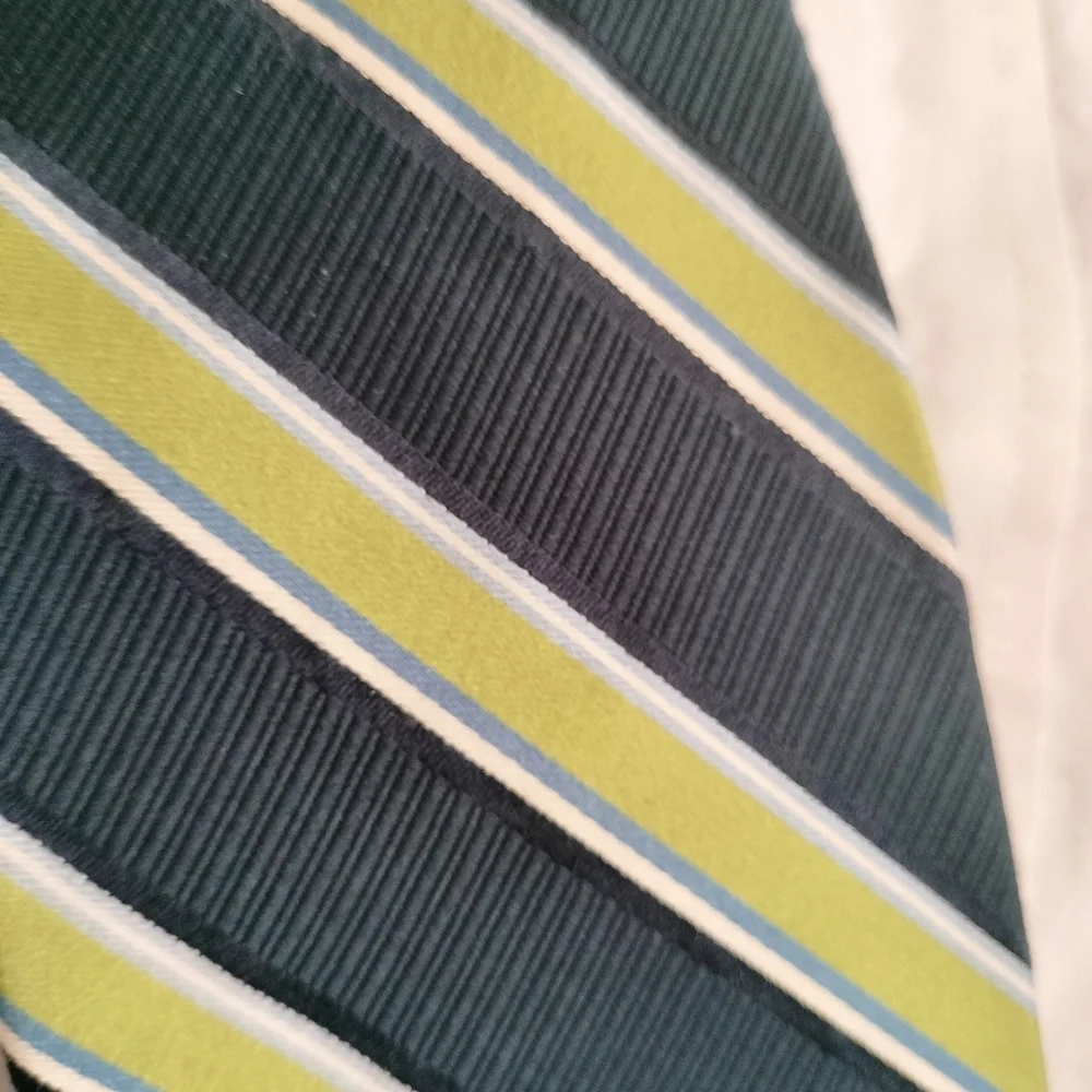 Forsyth Of Canada Blue Green Hand Made 100% Silk Men’s Neck Tie Made In China